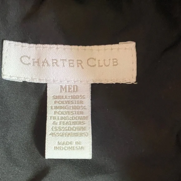 Charter Club Dark Vest with Toggle Closures - Picture 7 of 7
